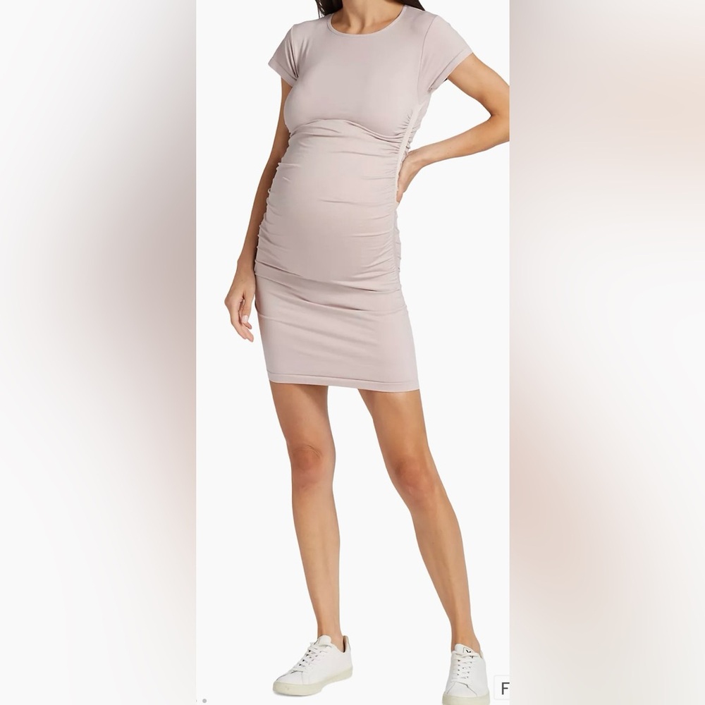 Blanqi Everyday Maternity Cap Sleeve Crew Neck‎ Dress Size S/M
